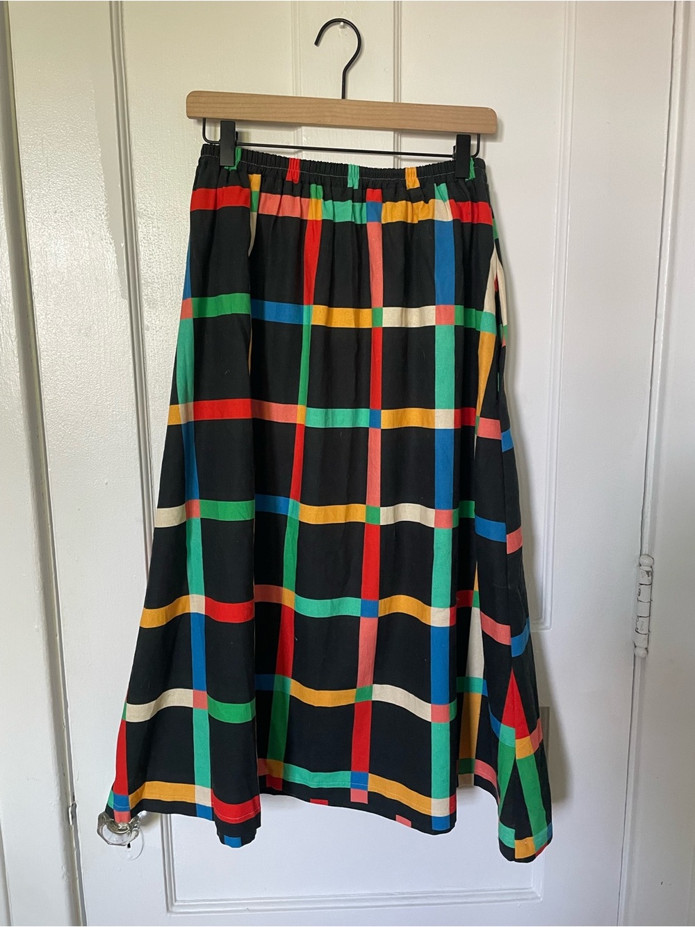 Ersa Fibers Charlie Skirt - chunky windowpane black